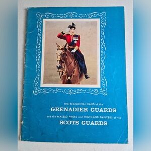 S Hurok 1958-59 Program Regimental Band Grenadier Guards Dancers Scot Guards Vtg